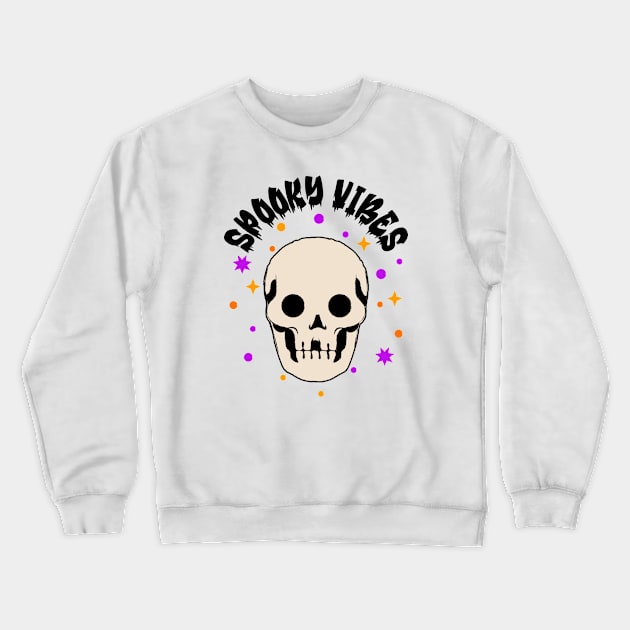 Spooky Vibes Crewneck Sweatshirt by MONMON-75